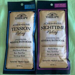 Bath therapy set mineral bath soak 4 pieces